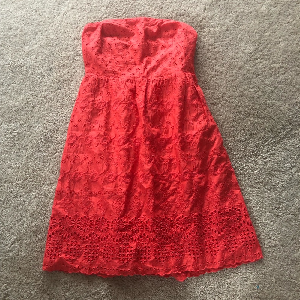 Old Navy size 6 eyelet strapless dress